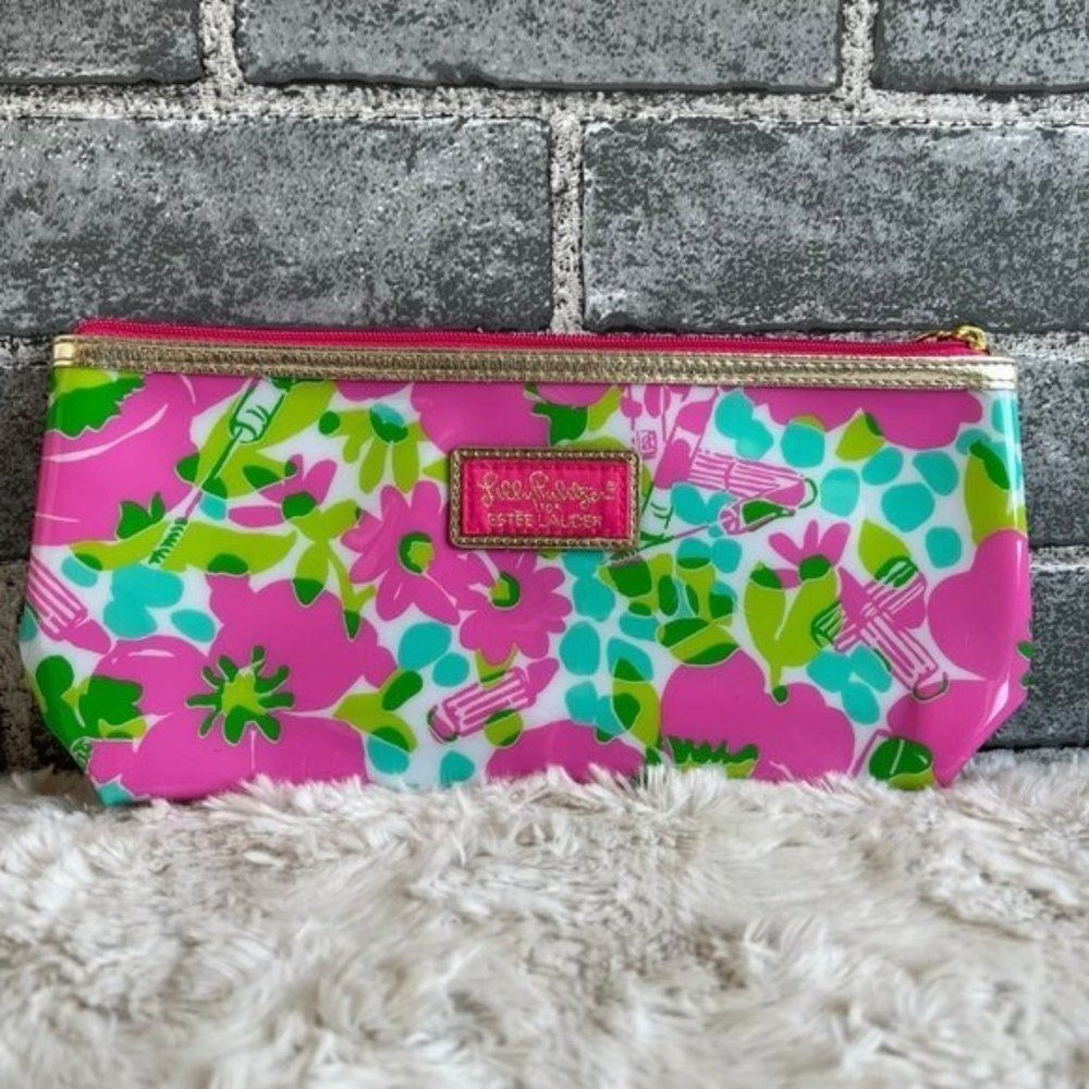 Lilly Pulitzer for Estee Lauder Zippered Makeup Bag